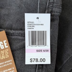 kensie Jeans for Women The Ella Vintage Straight High-Rise Straight Leg 27-Inch